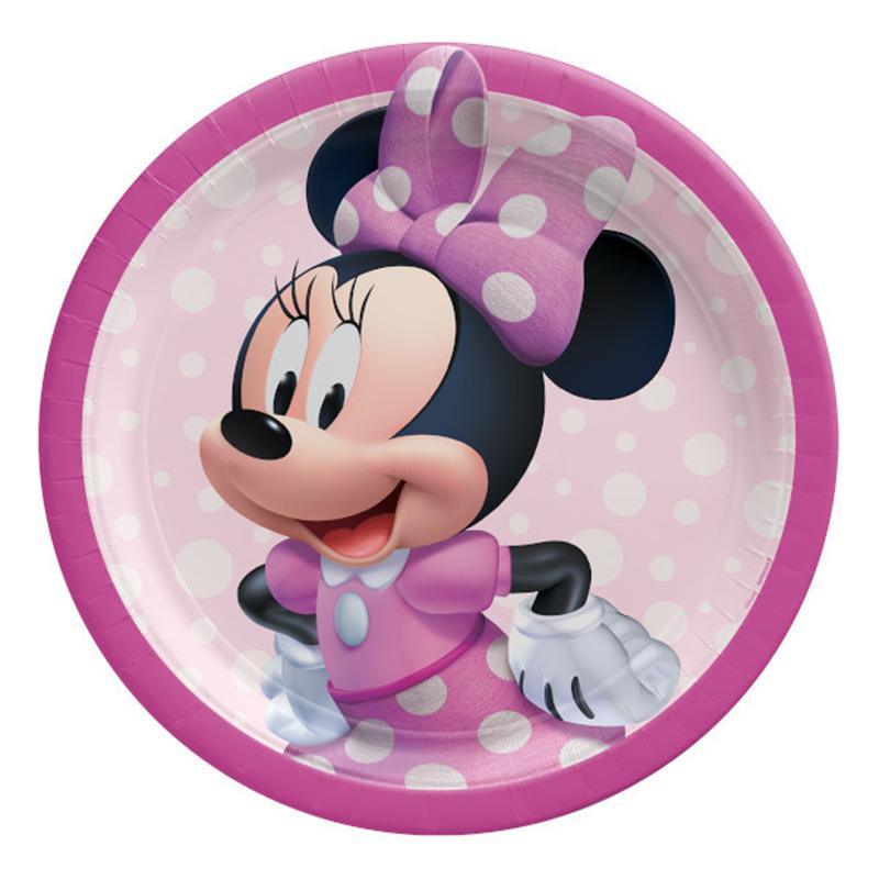 Décorations de fête d'anniversaire Disney Minnie Mouse pour les