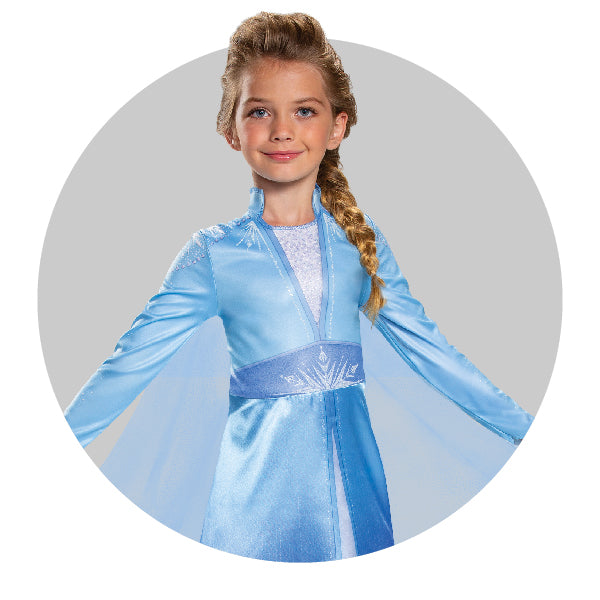 Déguisement La Reine des Neiges Enfant, Elsa Deluxe T:M (5 à 6 Ans)