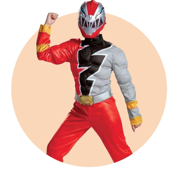 Power Rangers Dino Fury Red Ranger Cosplay Costume