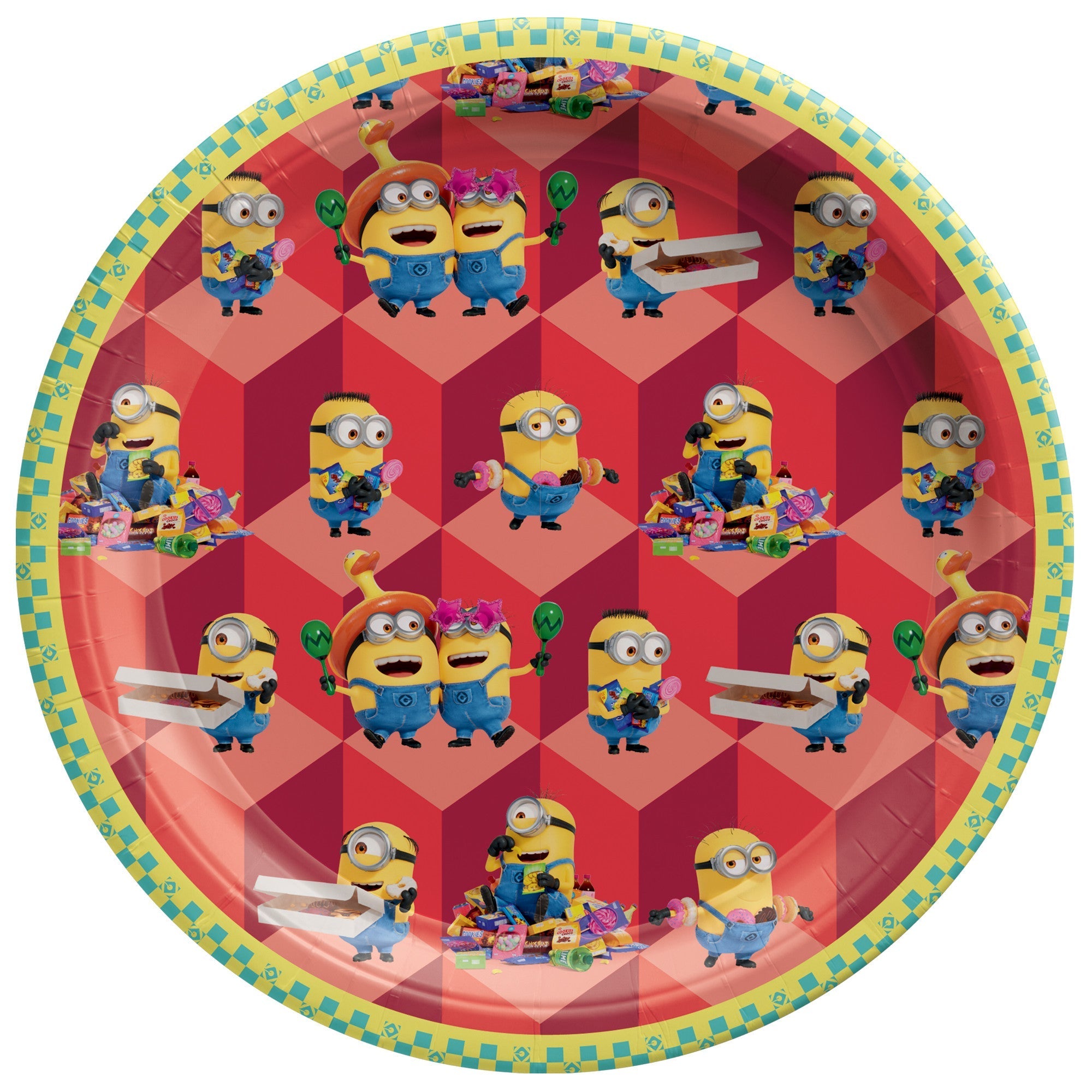 Despicable Me 4 Birthday Small Round Dessert Plates | Party Supplies