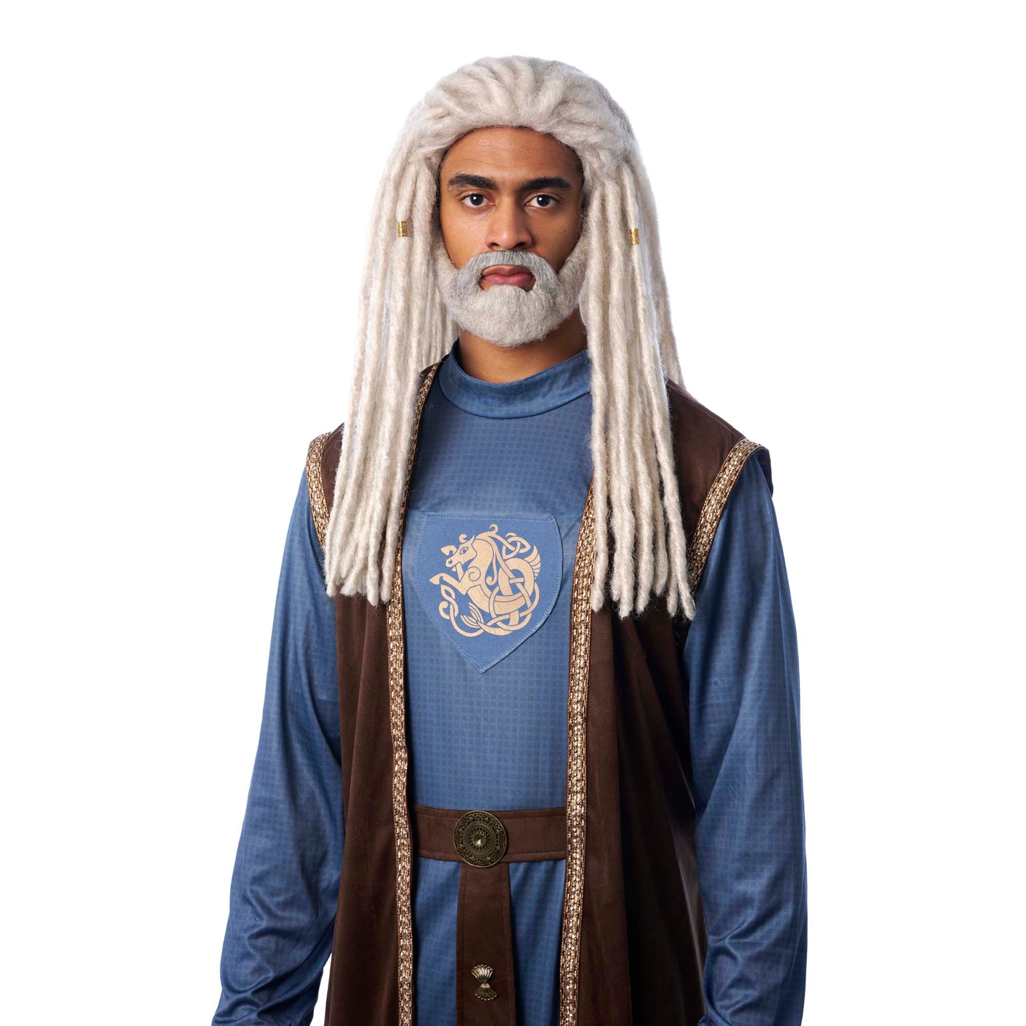 Lord of the Sea White Dreadlocks Wig for Adults Party Expert