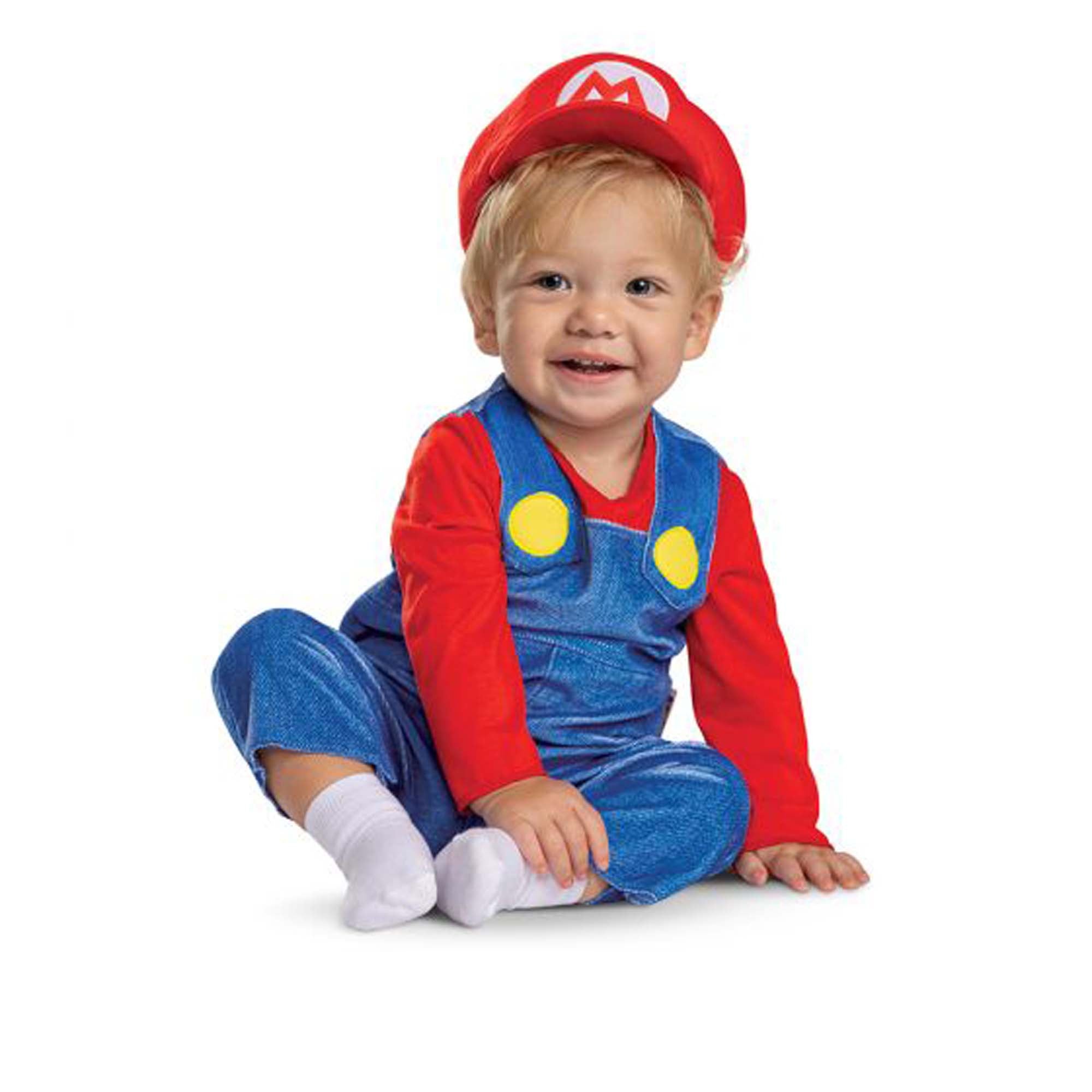 Costume de Mario de Nintendo Super Mario Bros pour B b s Combinaison rouge et bleu