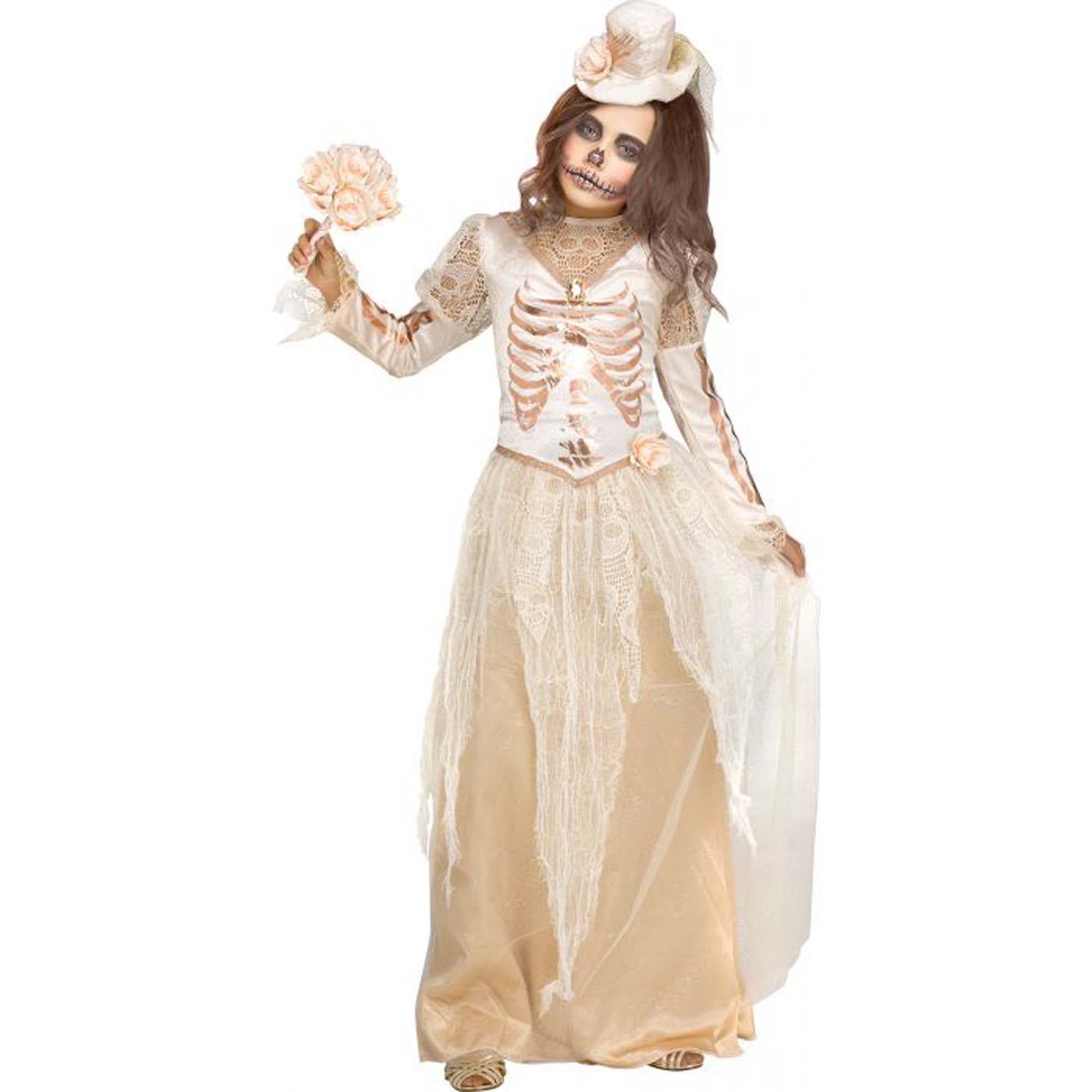 Costume de mariee victorienne macabre pour enfants Party Expert