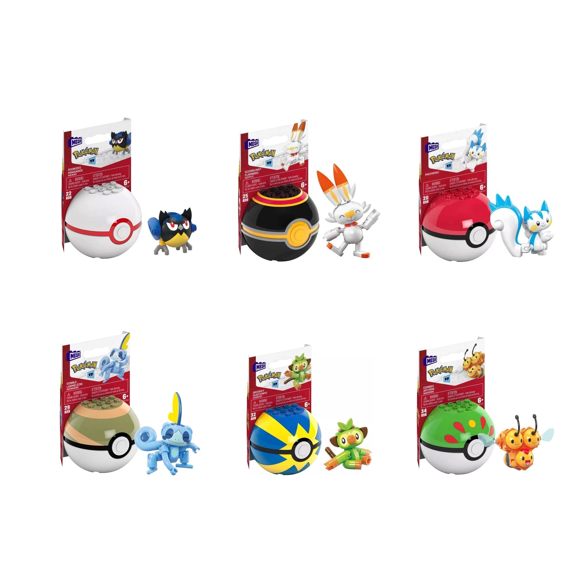 MEGA Pokémon Generations Poké Ball: Series 17 Assorted - Ages 6+