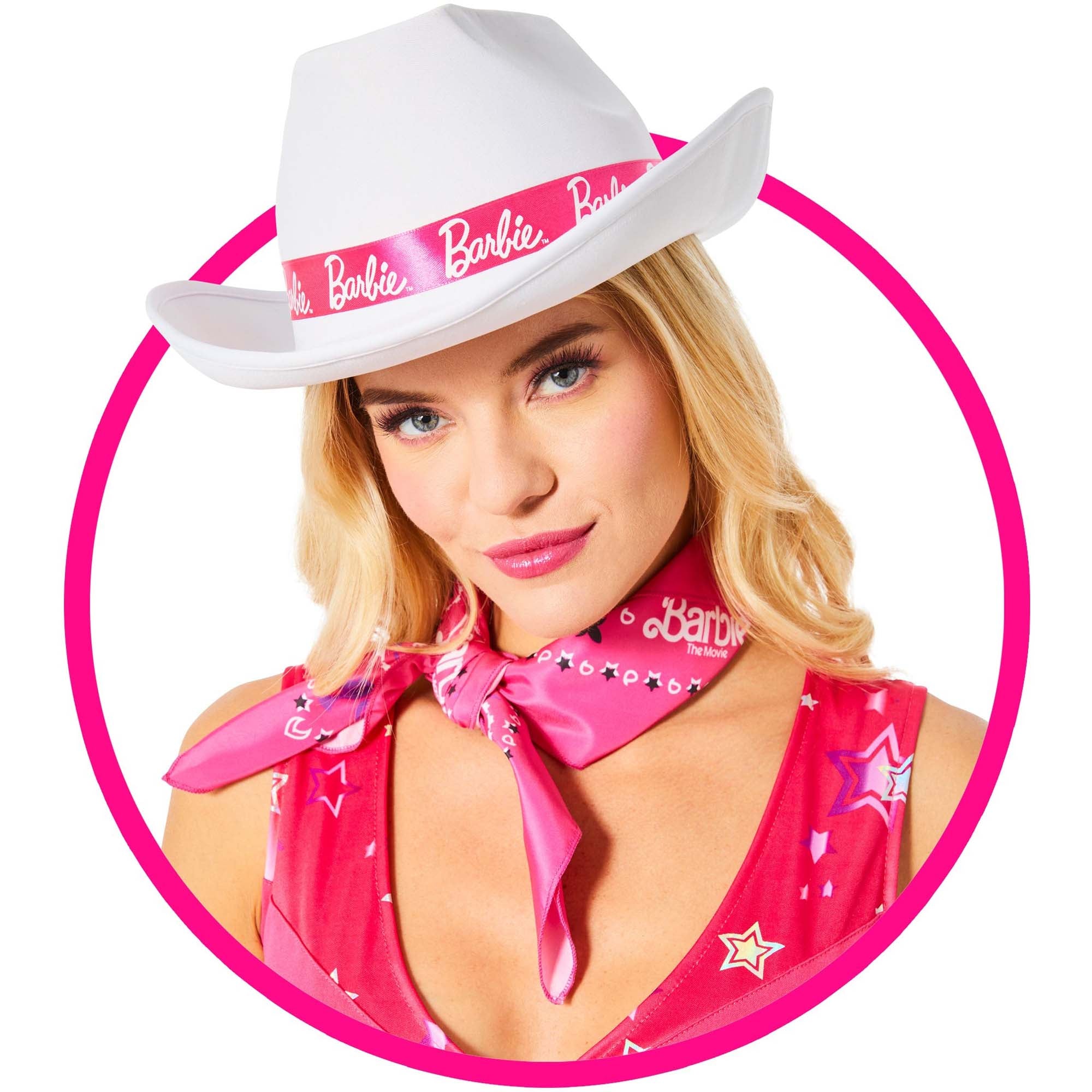 Barbie and Ken White Western Hat for Adults | Party Expert