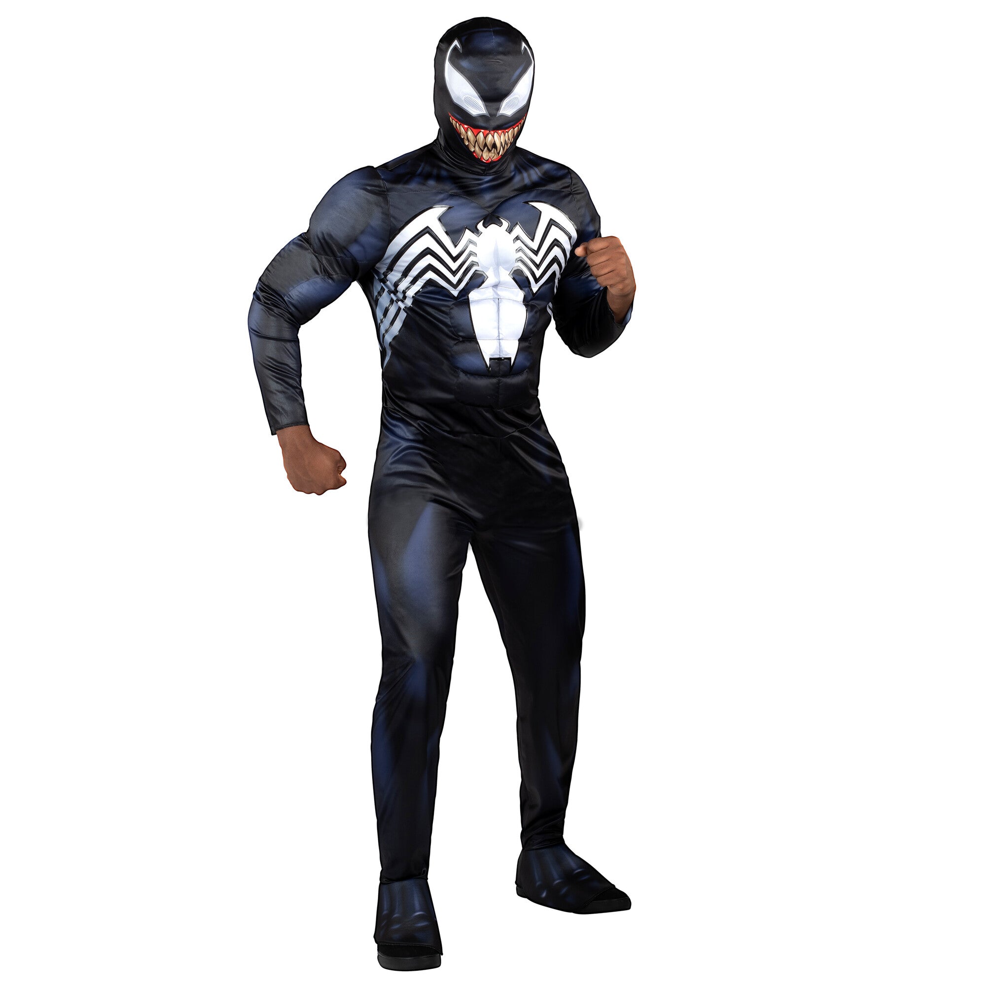 Marvel Venom Qualux Costume for Adults, Black Jumpsuit