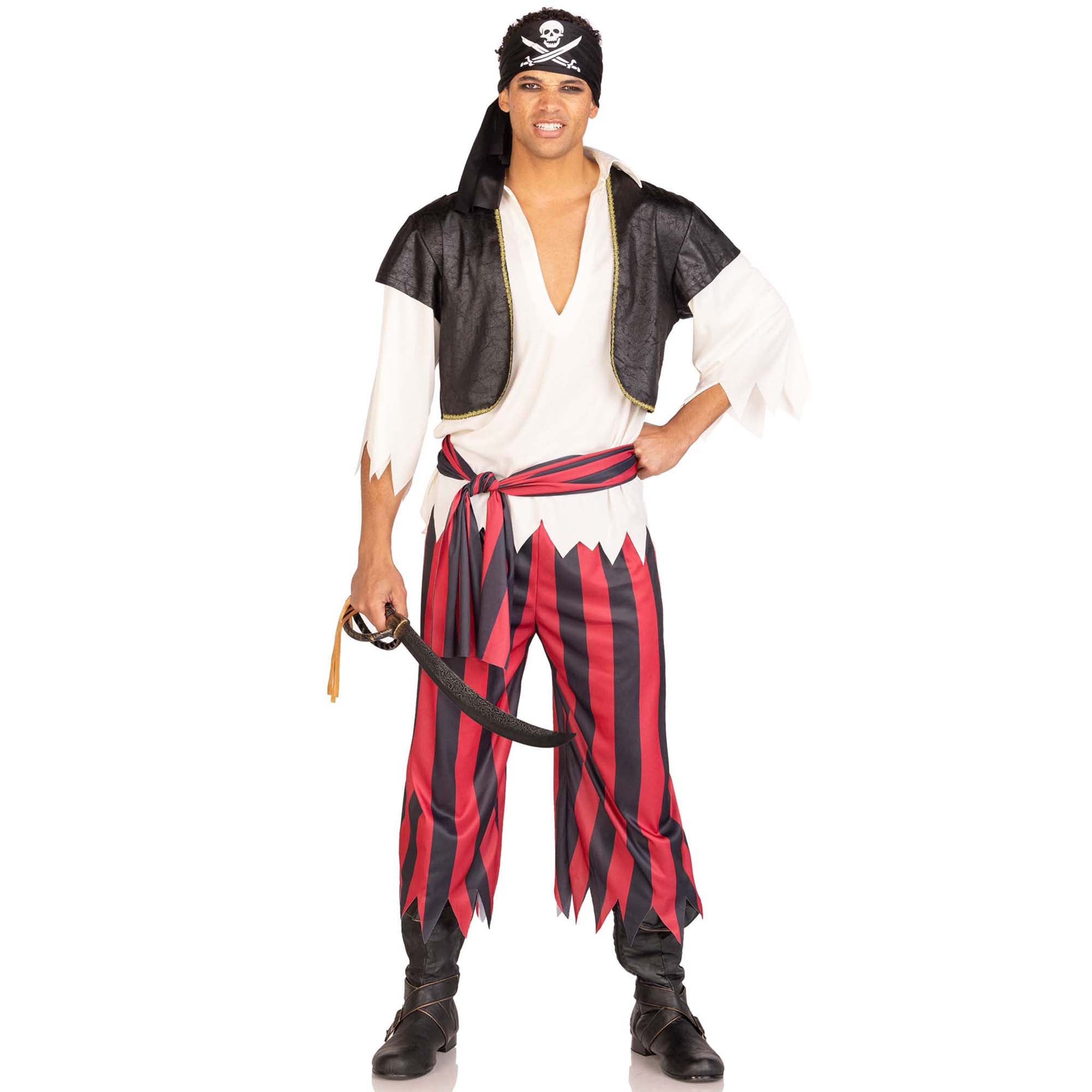 Jolly Roger Pirate Costume for Adults S/M
