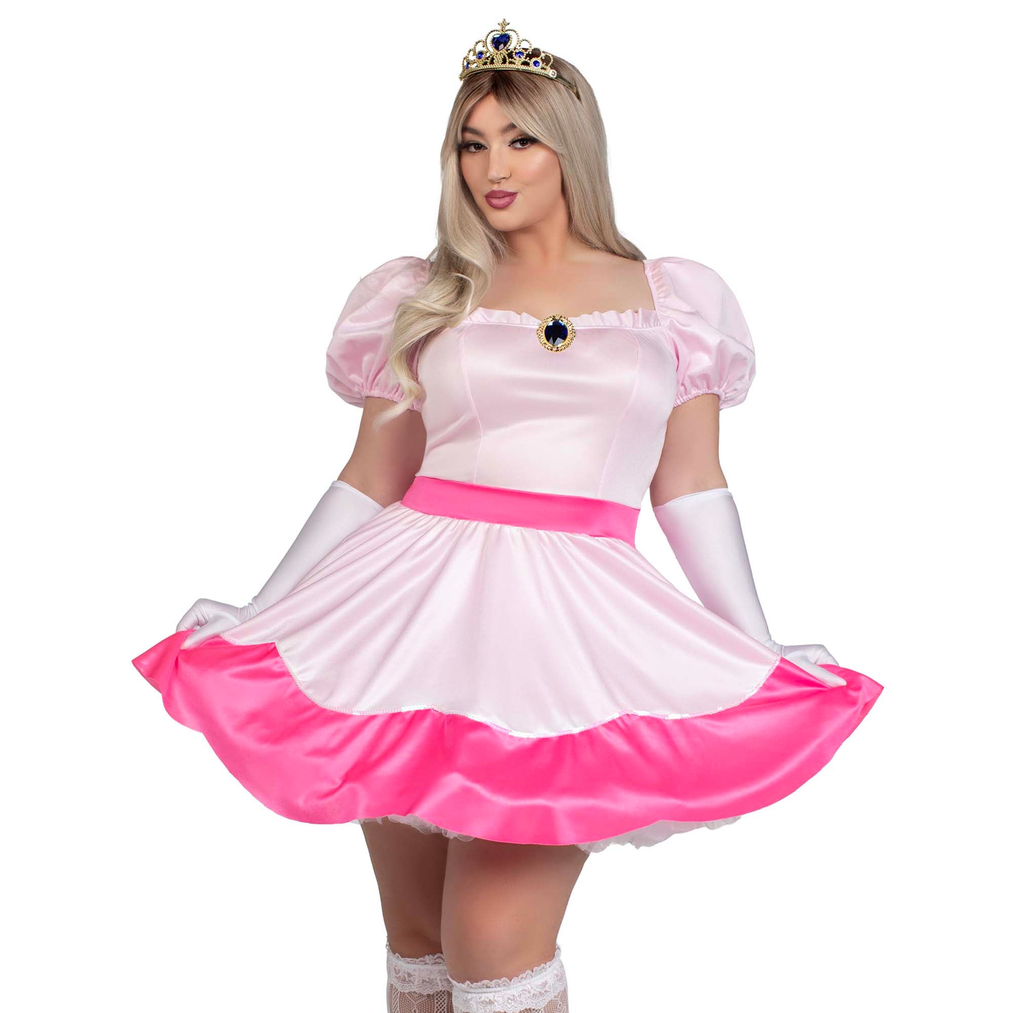 Plus size princess peach costume hotsell