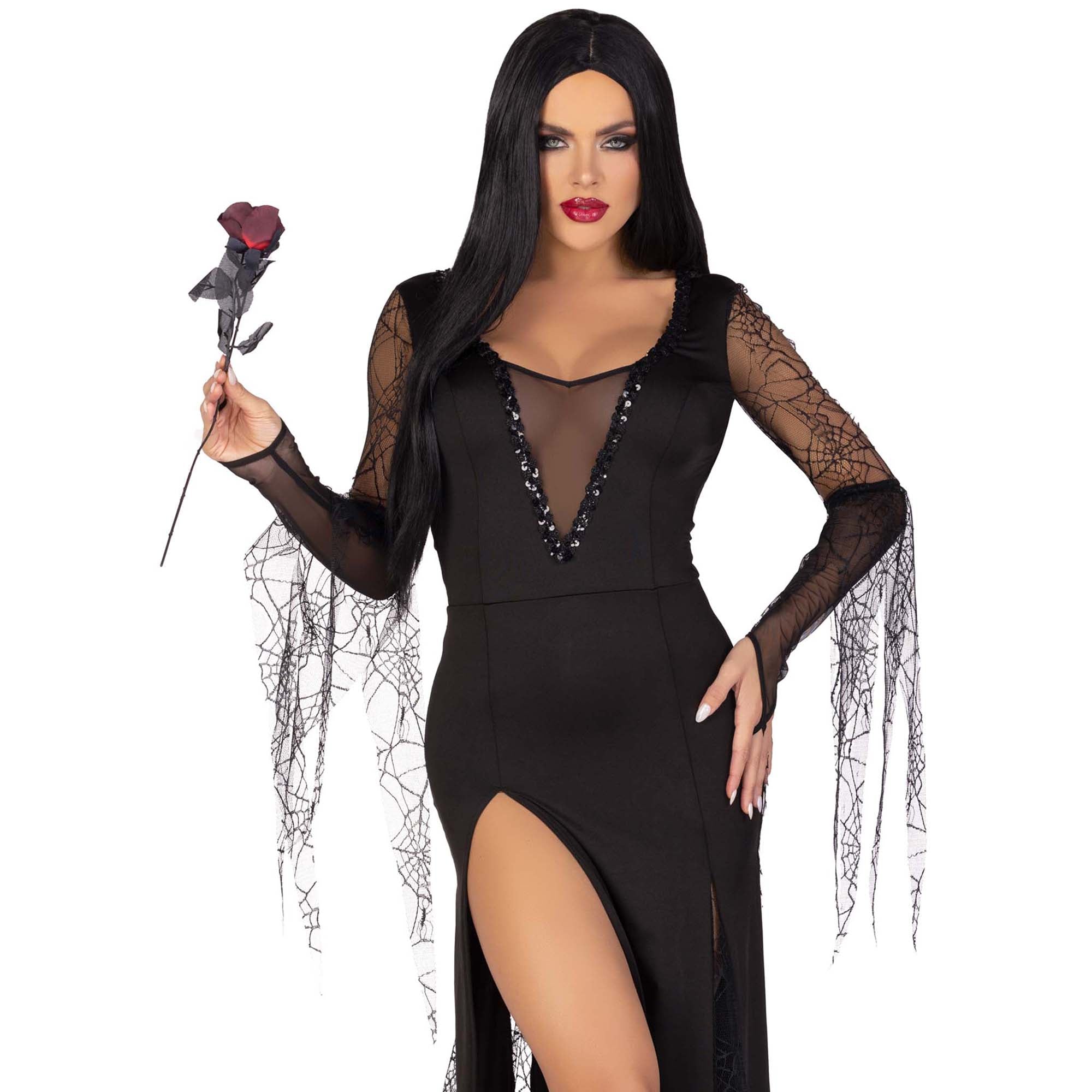 Spooky hot sale black dress