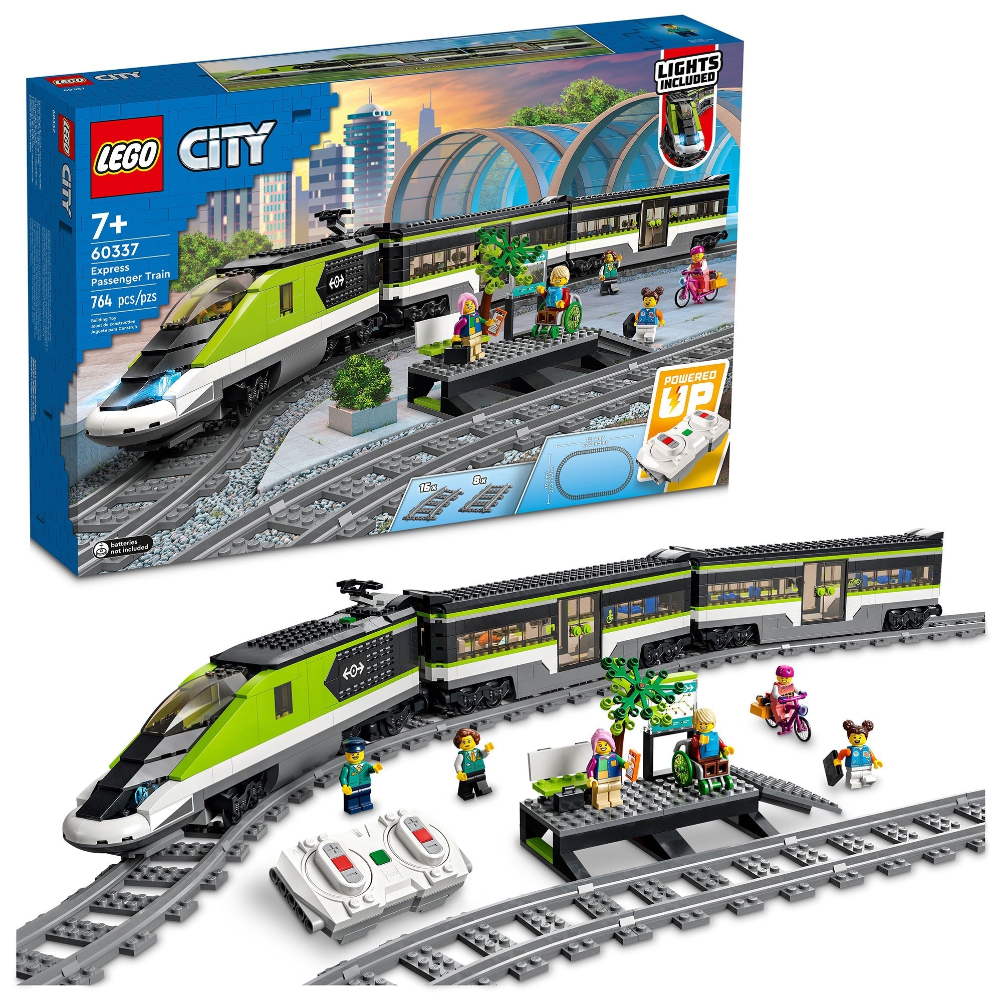Lot de 15 rails courbes Lego train 12 v - LEGO