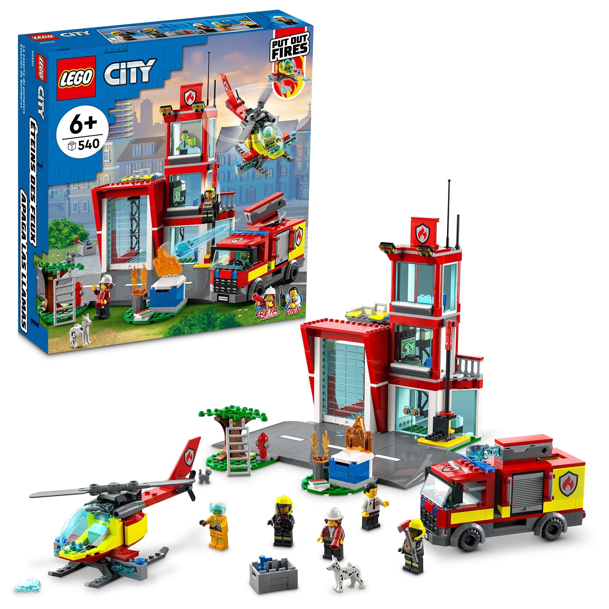 LEGO City Fire Station 60320 Ages 6 540 Pieces Party Expert