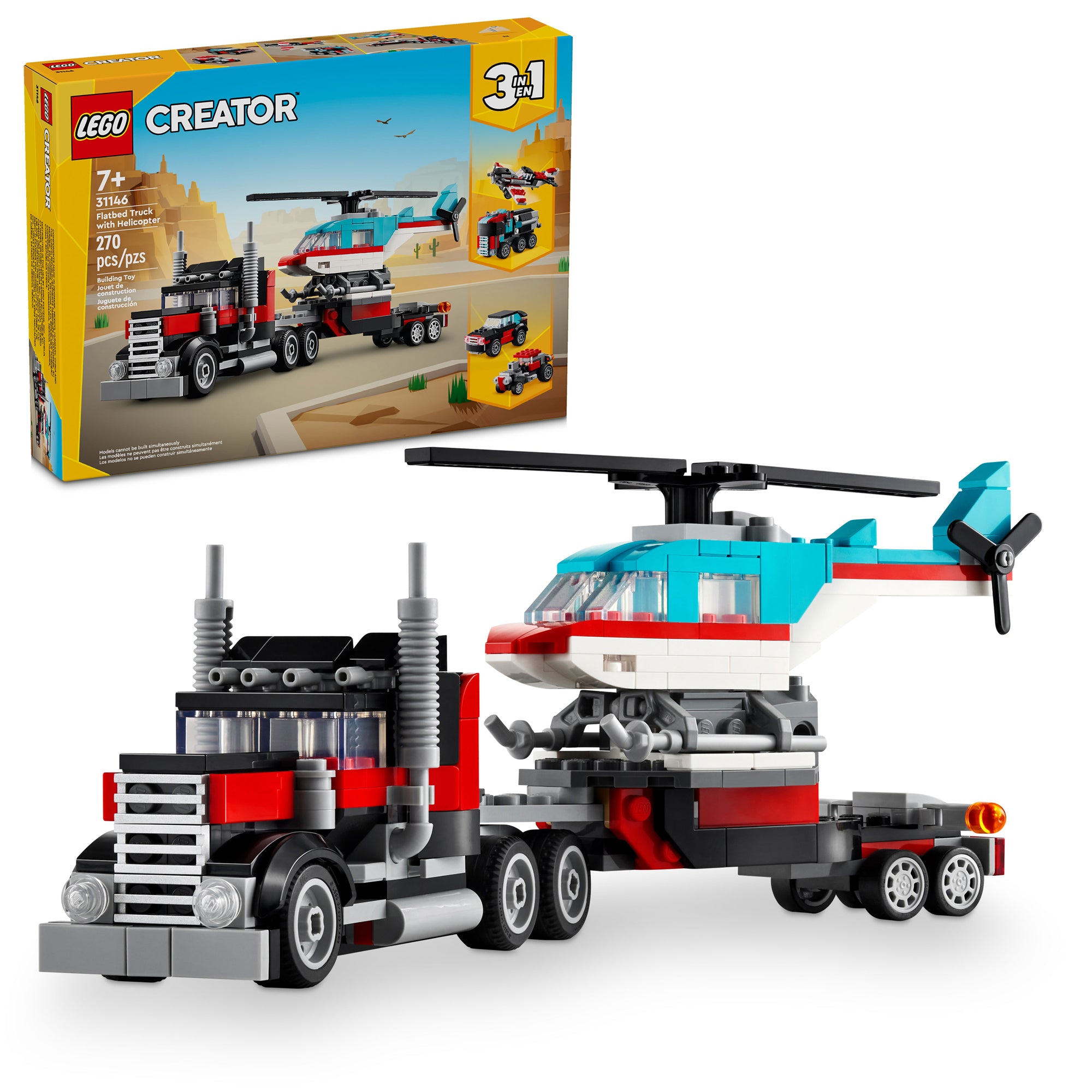 LEGO Creator Flatbed Truck with Helicopter 31146 Party Expert