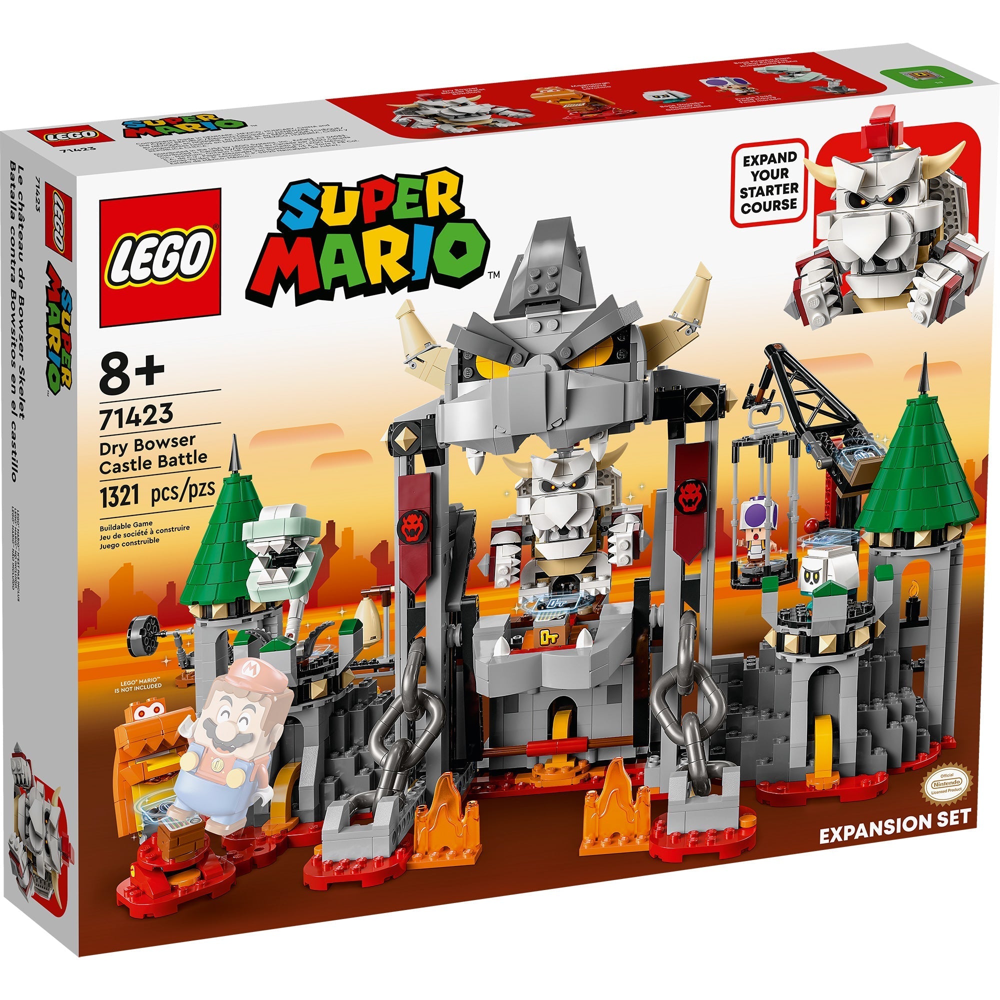 Lego super mario castillo best sale de bowser