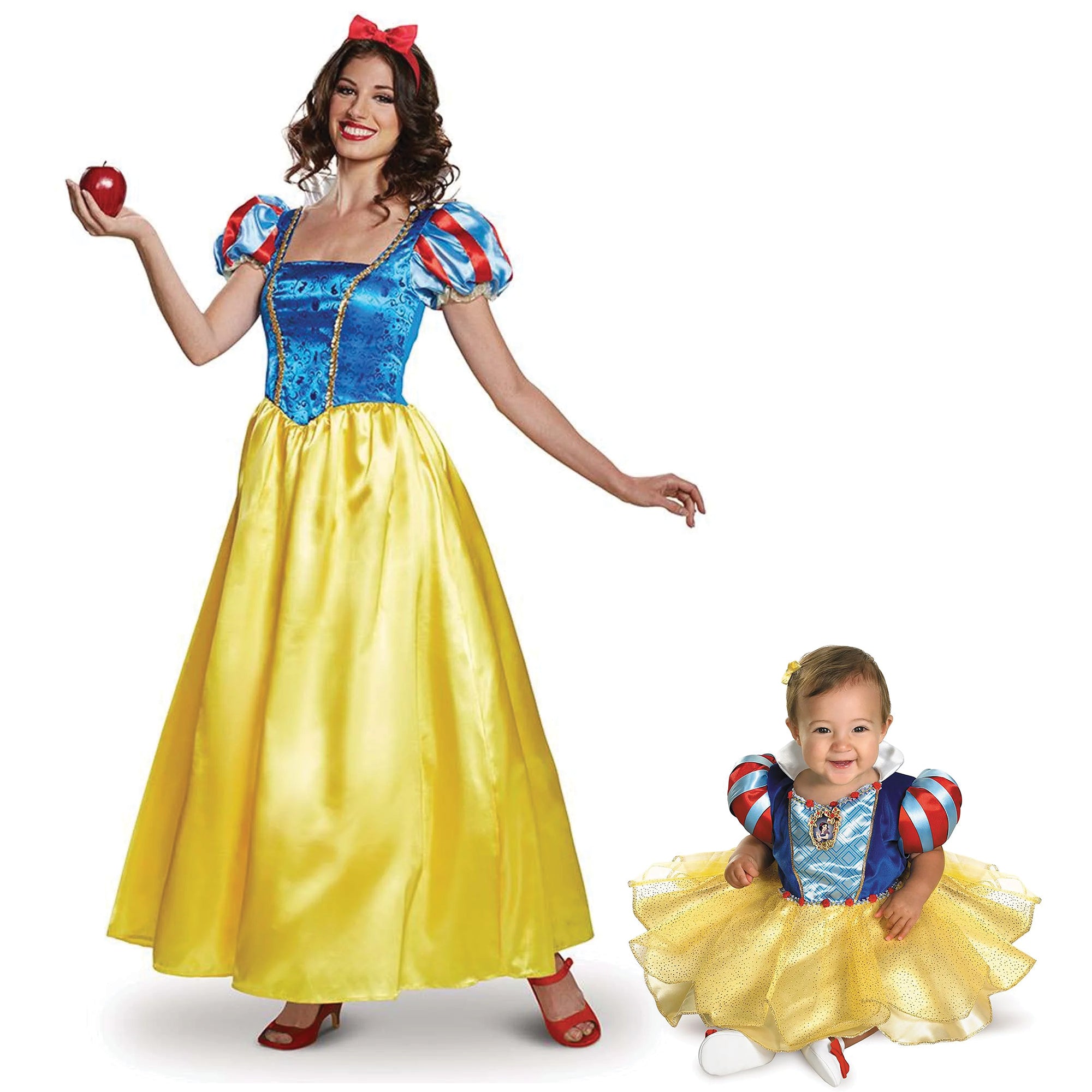 Disguise womens Snow White Costume, Official Disney Princess Snow White  Deluxe Costume Dress, Blue & Yellow, XL (18-20) : : Clothing,  Shoes & Accessories