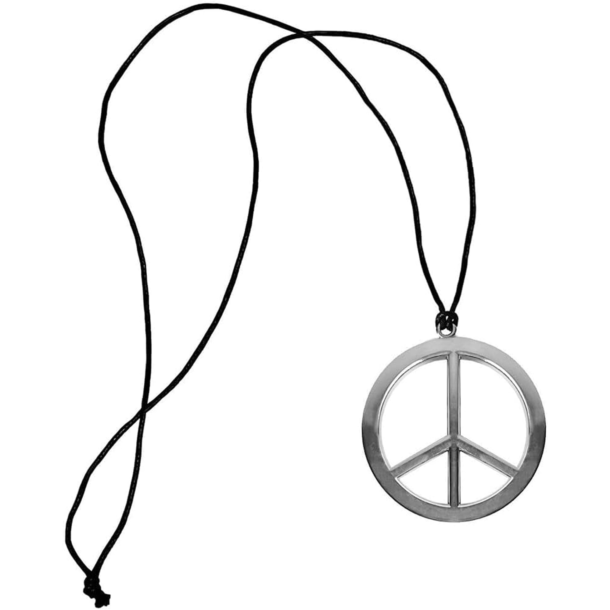 Peace sign necklace costume store