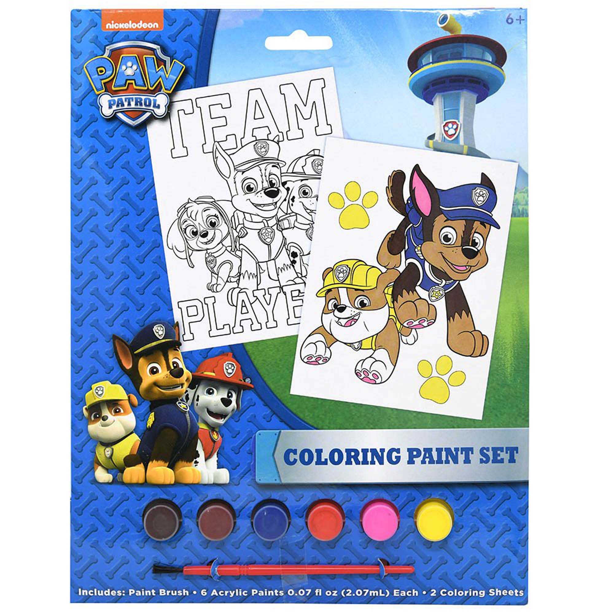 Paw patrol coloring set online