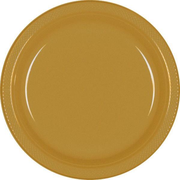 Gold Dinner Plastic Plates