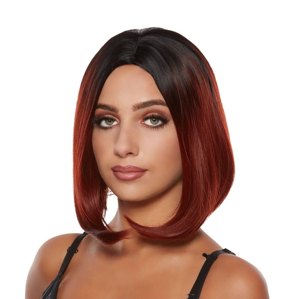 Burgundy Jacky Mid length Ombre Wig for Women Party Expert