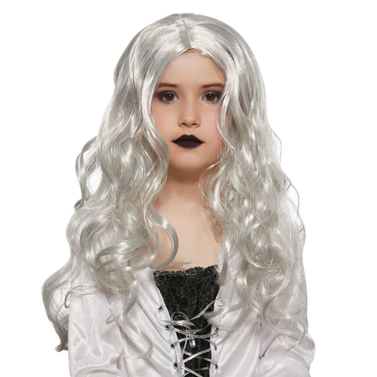 Dark Grey Spooky Wig for Girls Party Expert