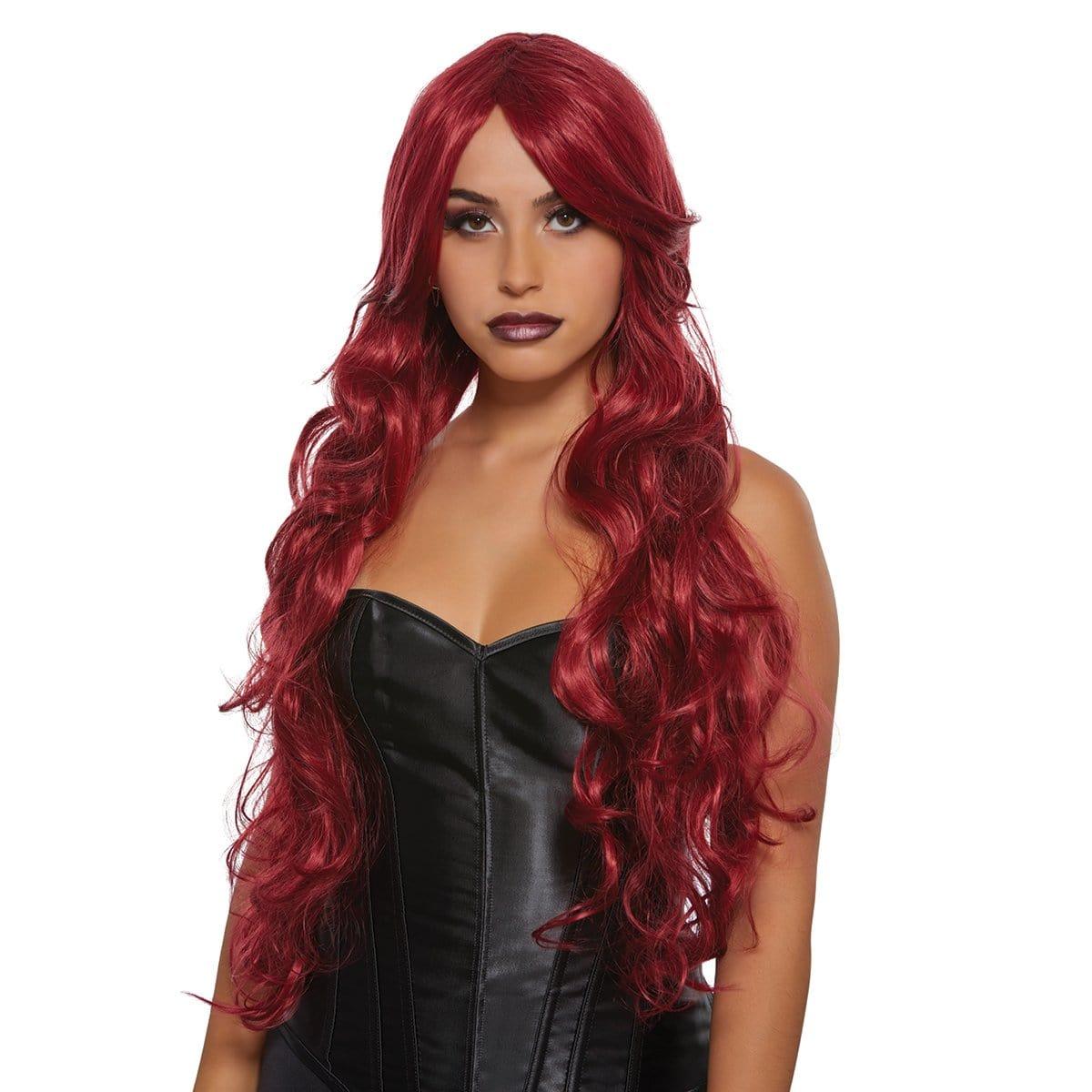 Flirty Burgundy Diva Wig for Women Party Expert