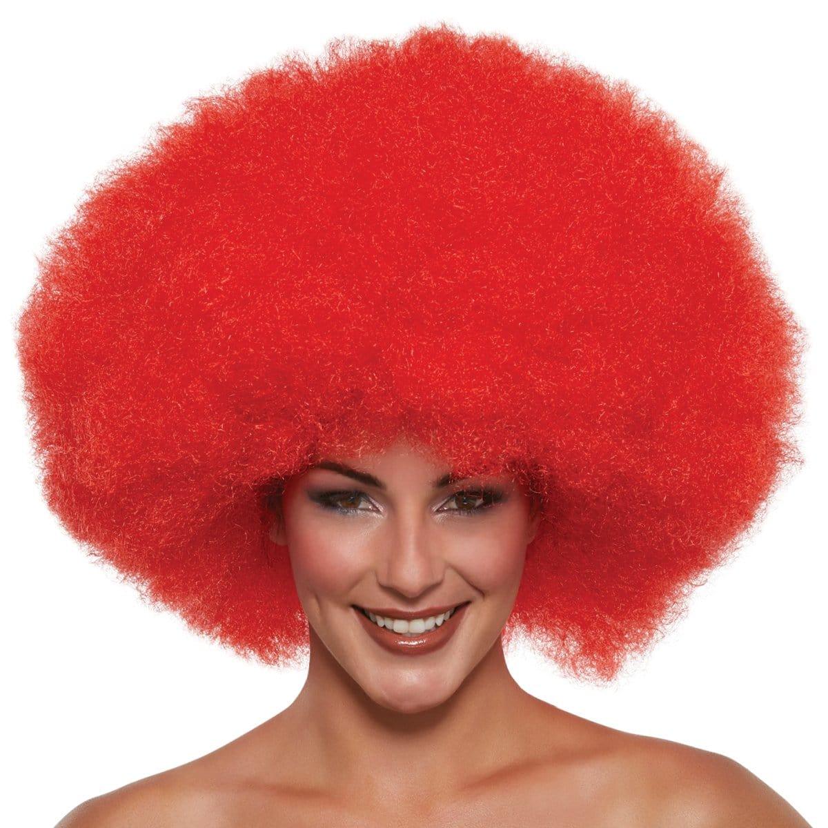 Super Size Jumbo Afro Wig Collections Oversized Party Afro Wig Kids Red