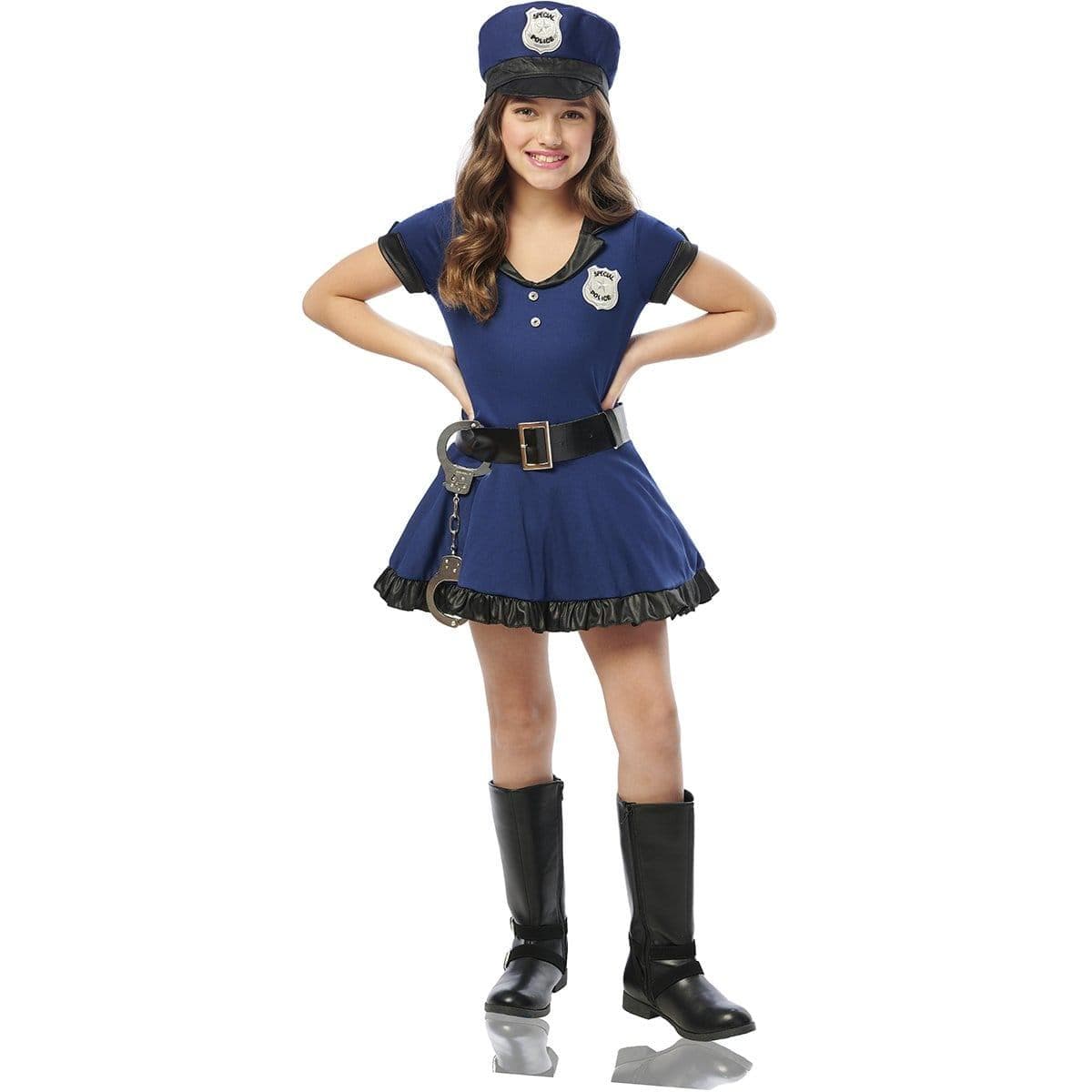Morph Deguisement Policier Fille, Costume Policier Fille