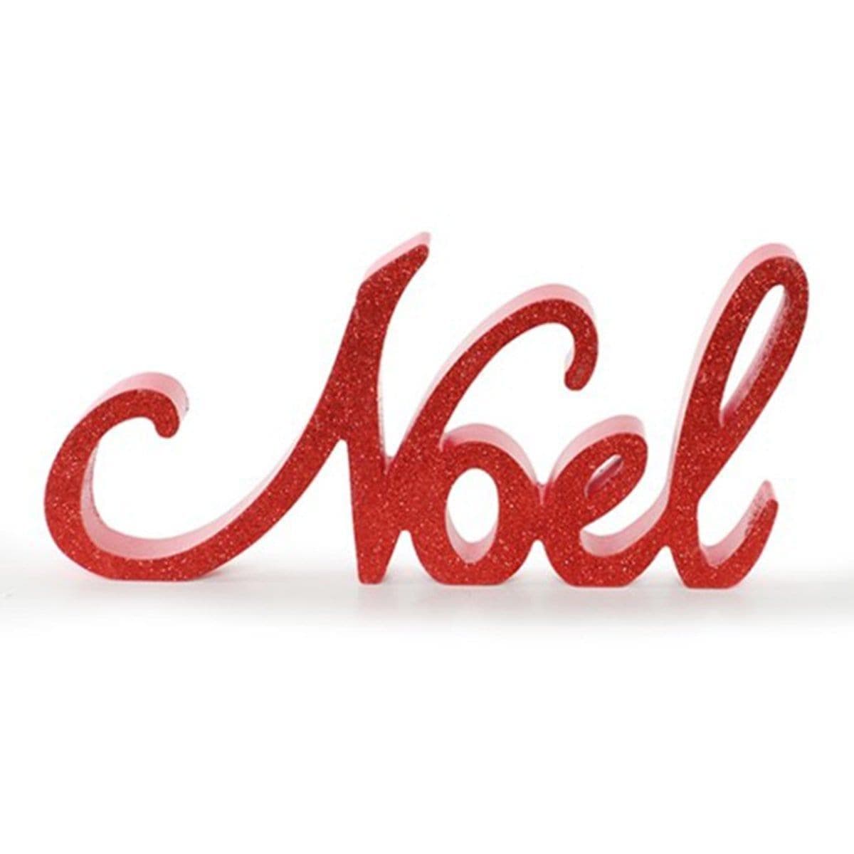 Noel Wood Sign, Red