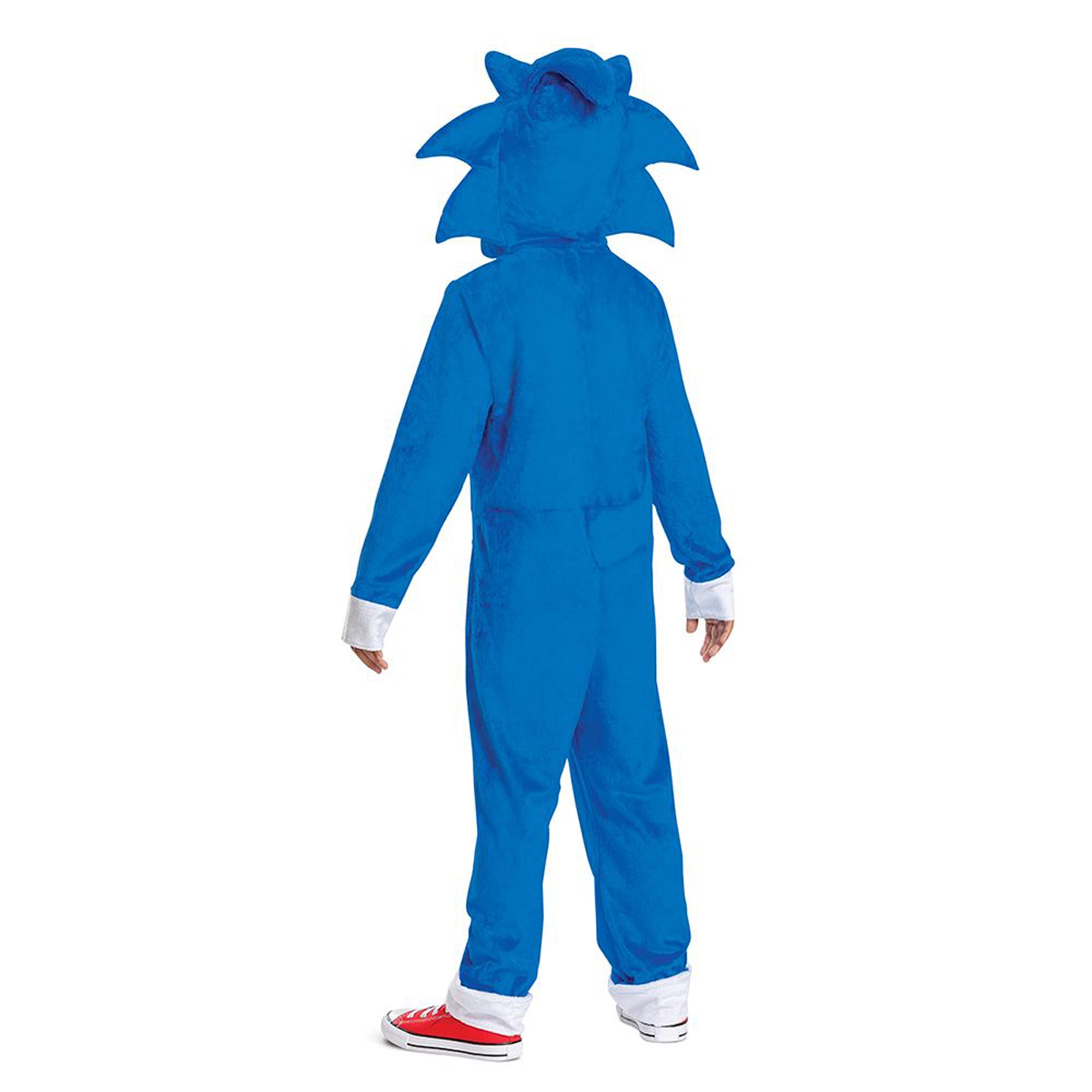 Kids' Sonic the Hedgehog Sonic Blue Jumpsuit with Hood Halloween Costume,  Assorted Sizes