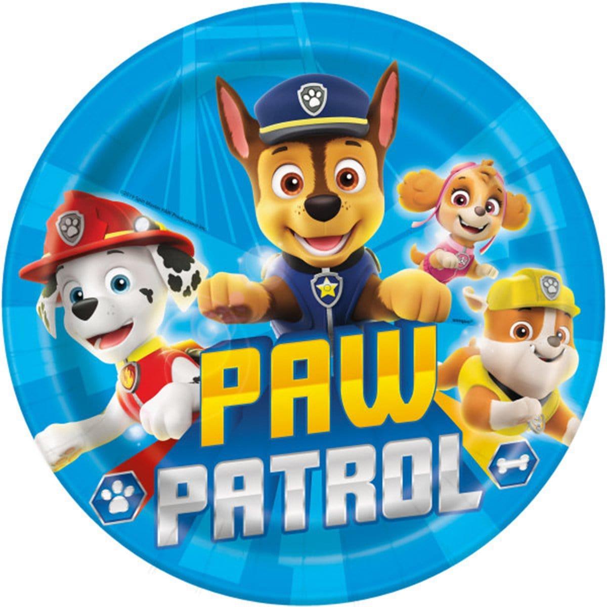 Paw Patrol Paper Plates 9 Inches Party Supplies