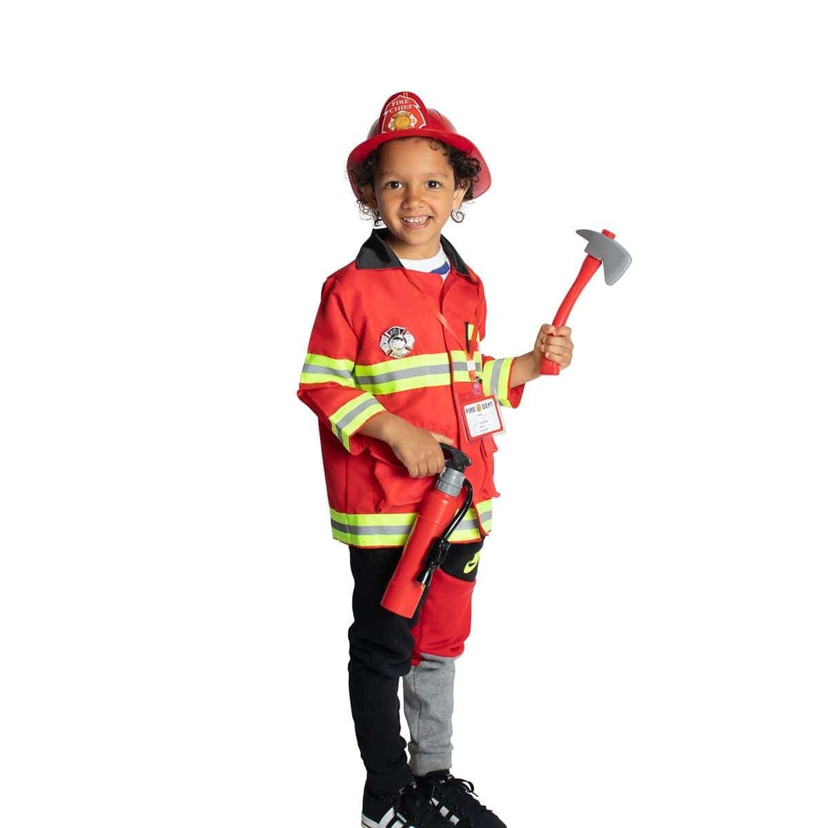 Costume de pompier 4/6 ans Fancy World : King Jouet, Déguisements Fancy  World - Fêtes, déco & mode enfants