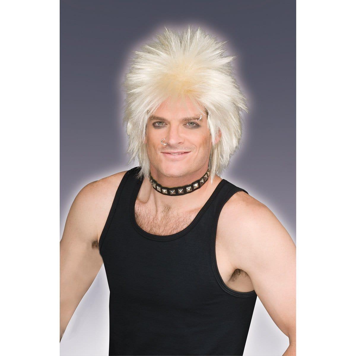 Blond 80 s Rock Idol Wig for Adults Party Expert