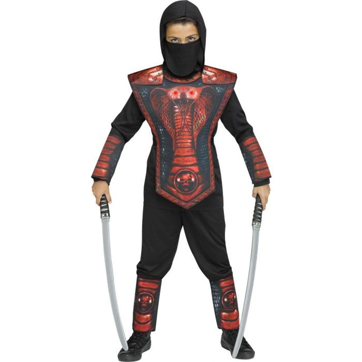 Kids red ninja costume best sale