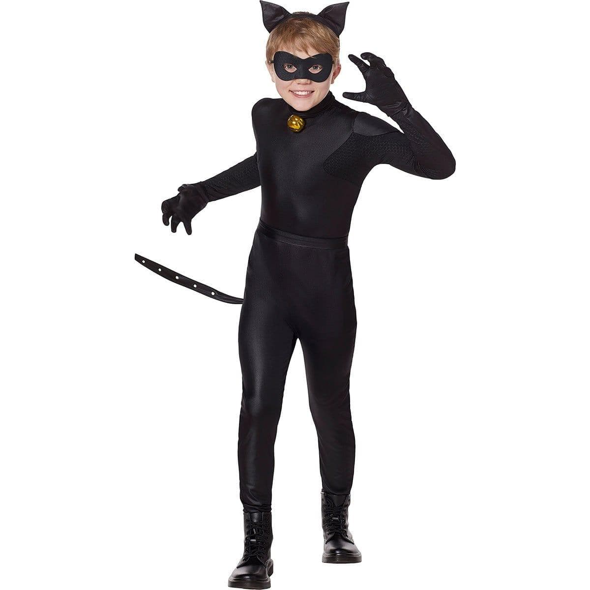 Deguisement Chat Noir Fille,Costume Chat Enfant avec Bandeau