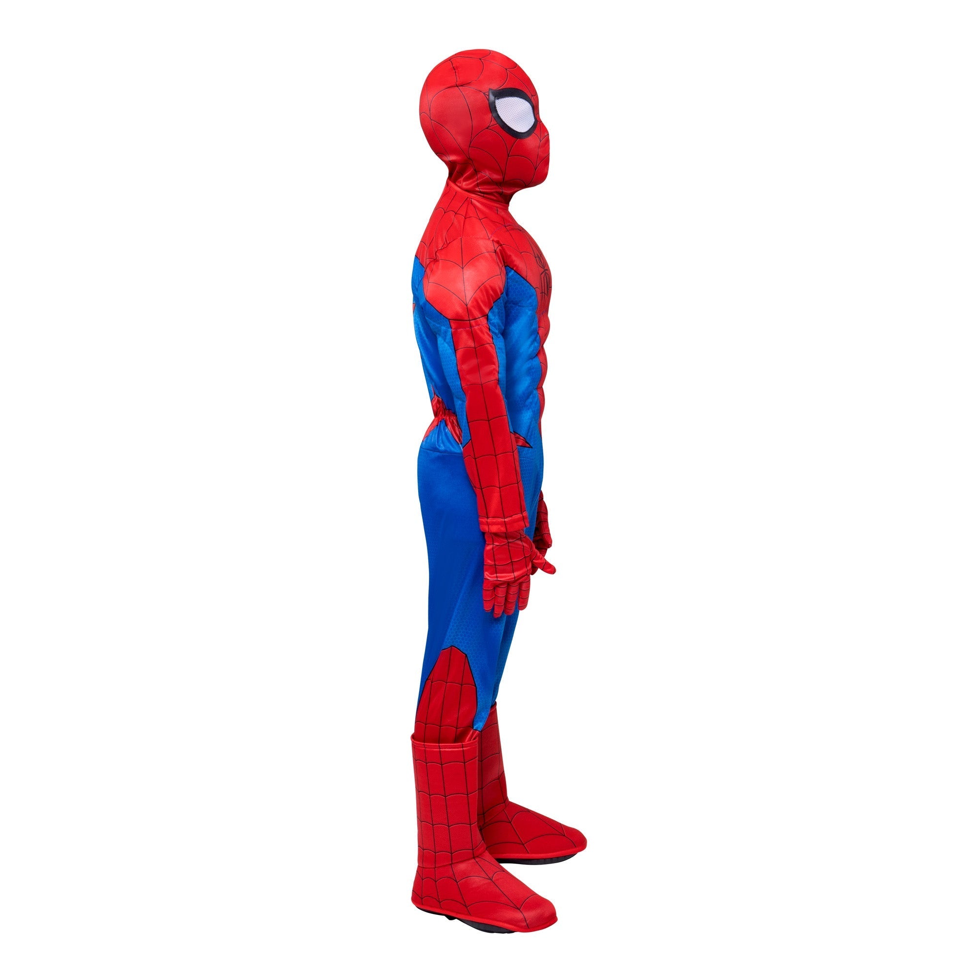 Costume de Miles Morales pour enfants, Marvel Spider-Man, combinaison  musclée noir et rouge