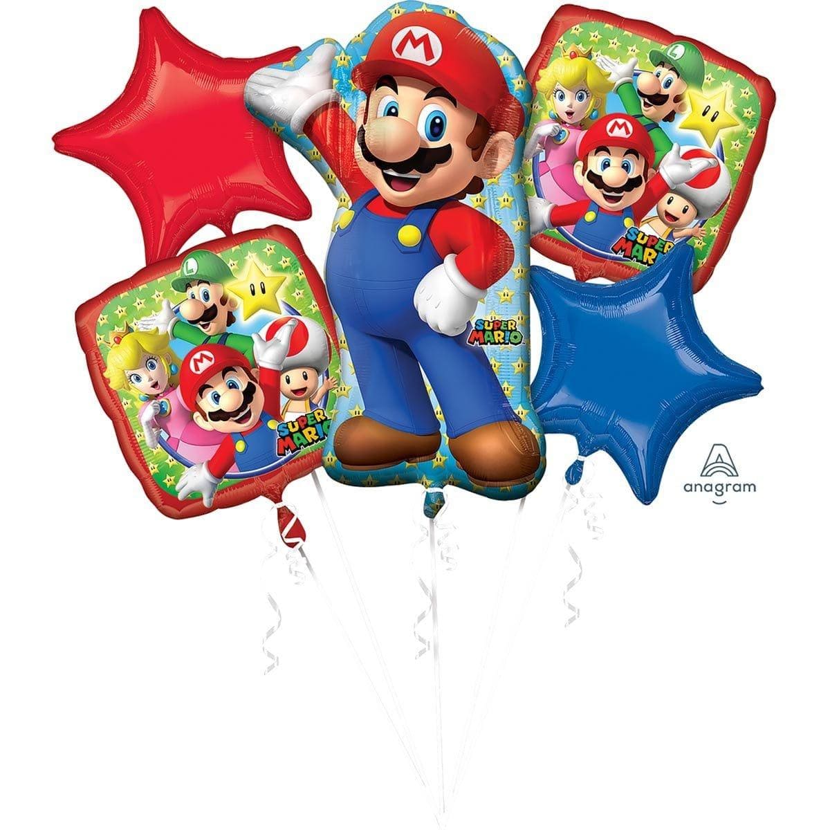 Deco Anniversaire Mario Decoration Anniversaire Mario Ballon Mario  Decoration Gateaux Mario Bannière Joyeux Anniversaire Décorations -  Cdiscount Maison
