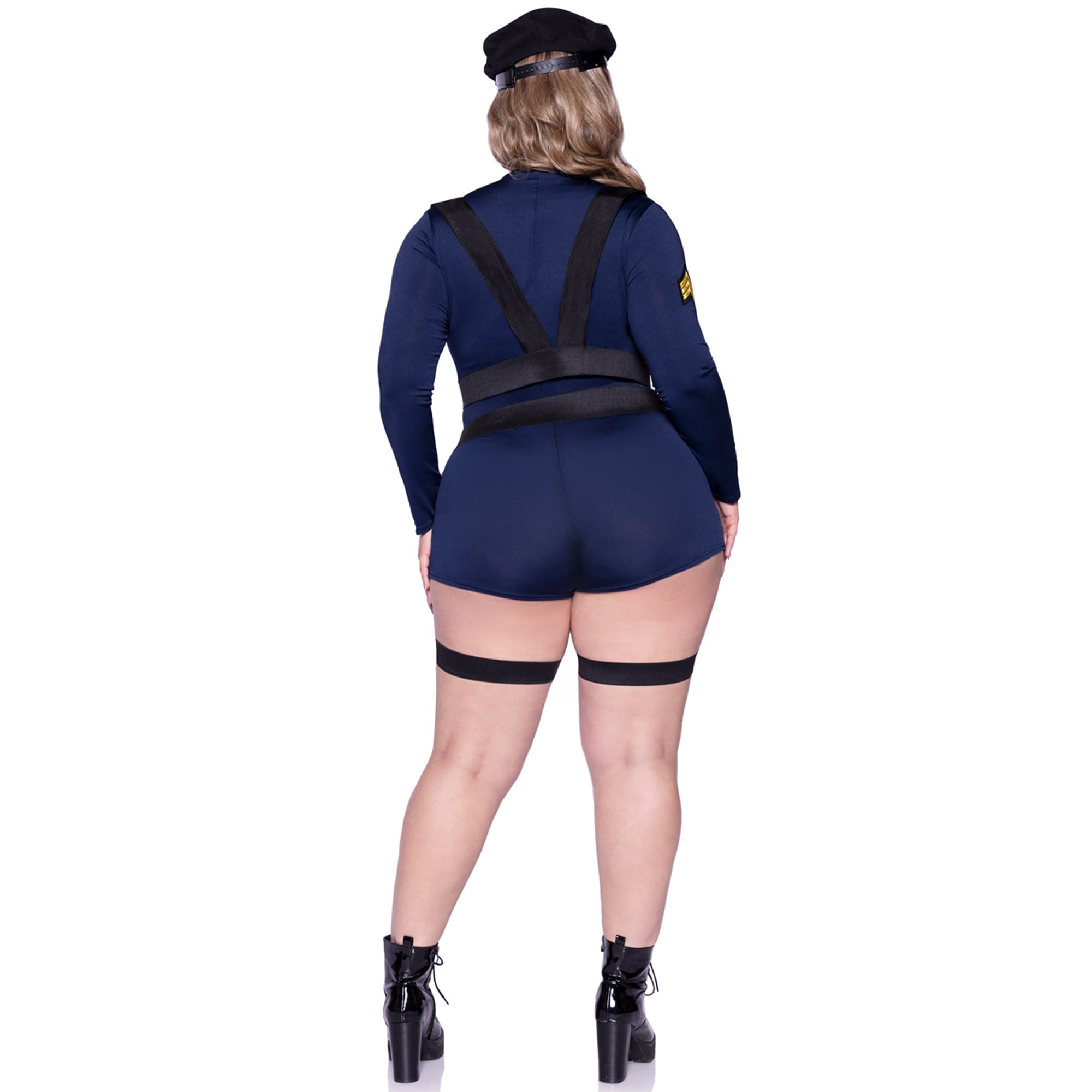 GMDNS Costumes De Police Bleu Sexy Femmes Combinaison Et Accessoires  Halloween Policier Cosplay Adulte M/XL-Une_M : : Mode