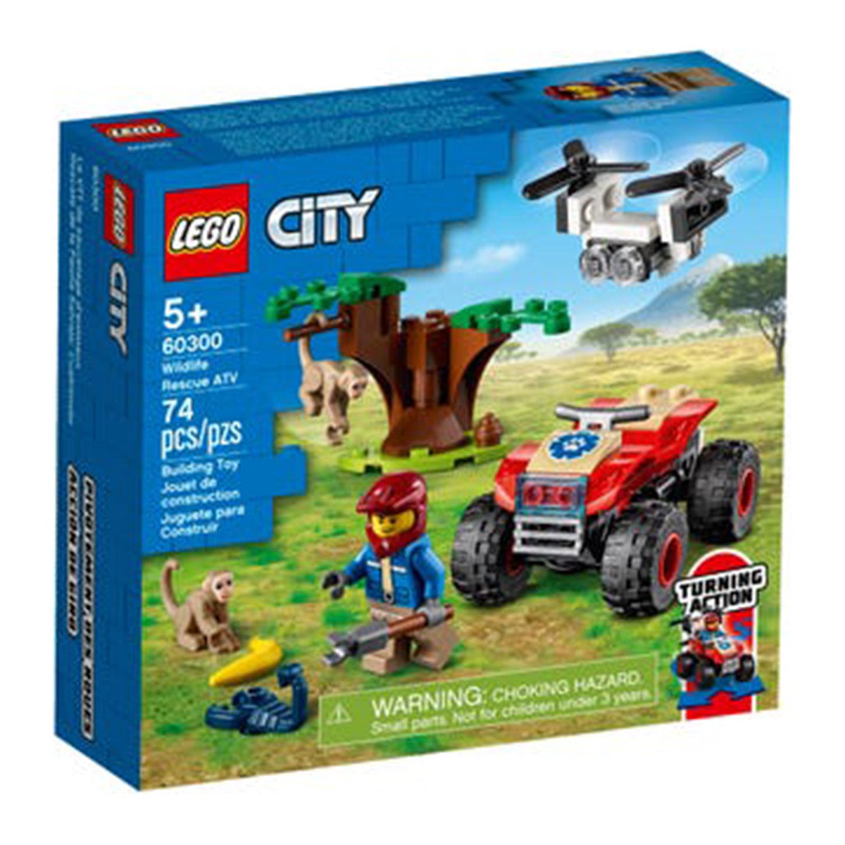 LEGO My City Wildfire Rescue ATV 60300 Ages 5 74 Pieces Party Expert