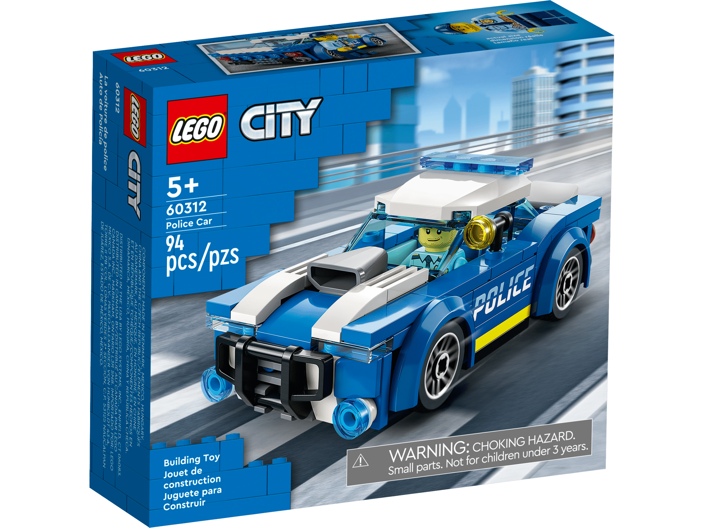 Lego City, Voiture de police, Âge 5+ - Party Expert