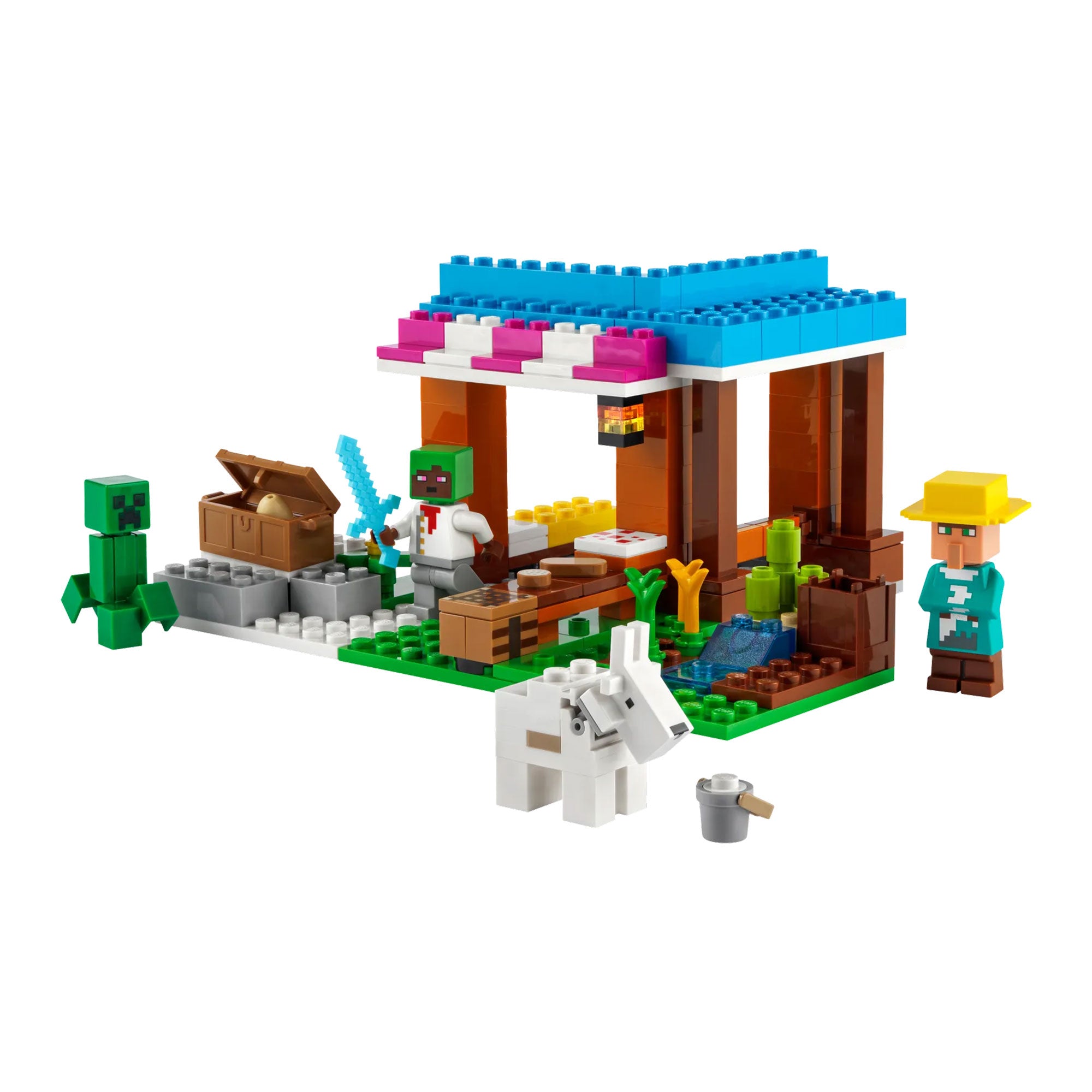 LEGO® 21186 Minecraft Le Château de Glace, Jouet avec Épée en Diamant dès 8  ans