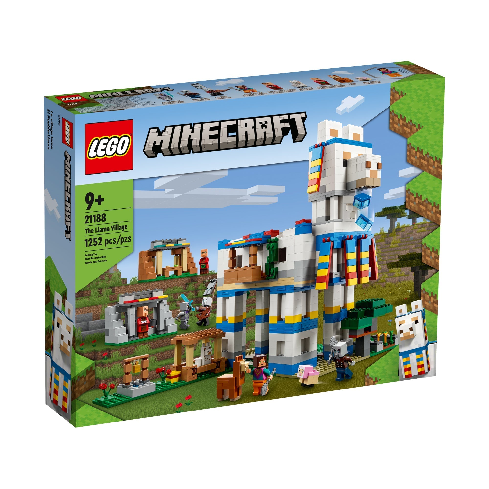 LEGO Minecraft The Lama Village, 21188, Ages 9+, 1252 Pieces