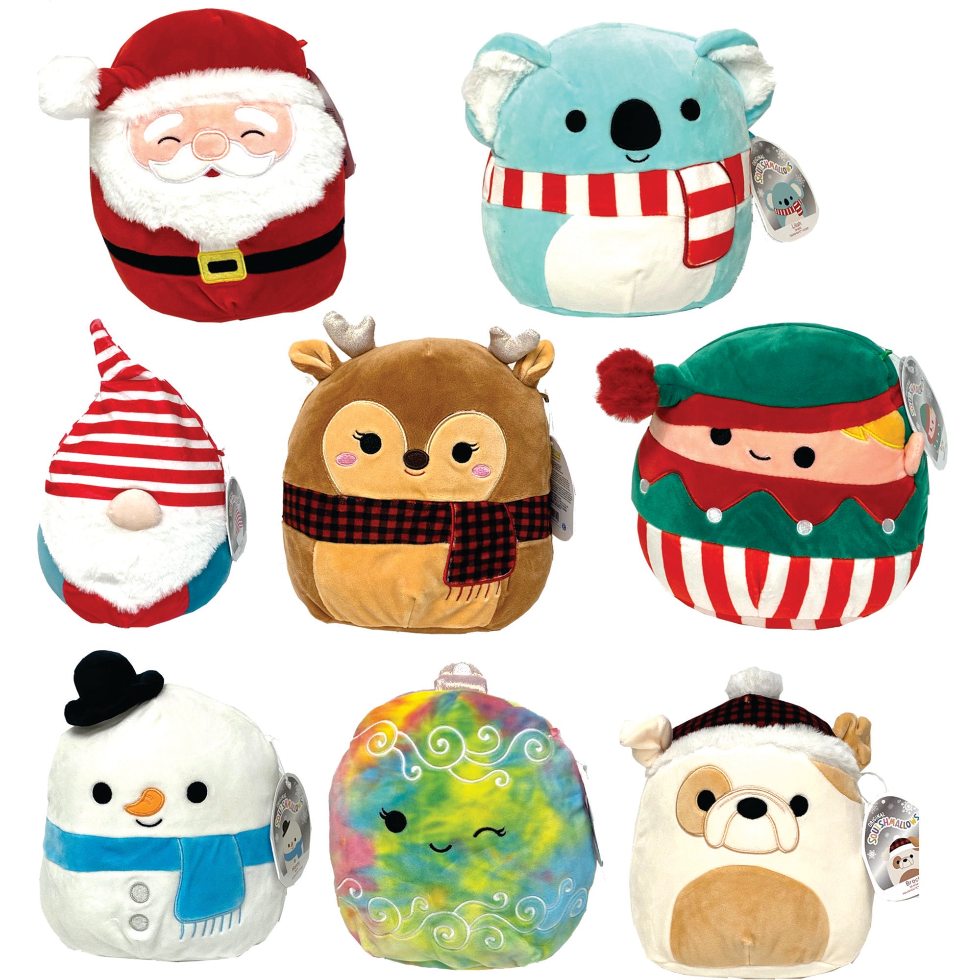 Squishmallows outlet Christmas Santa Claus set 5