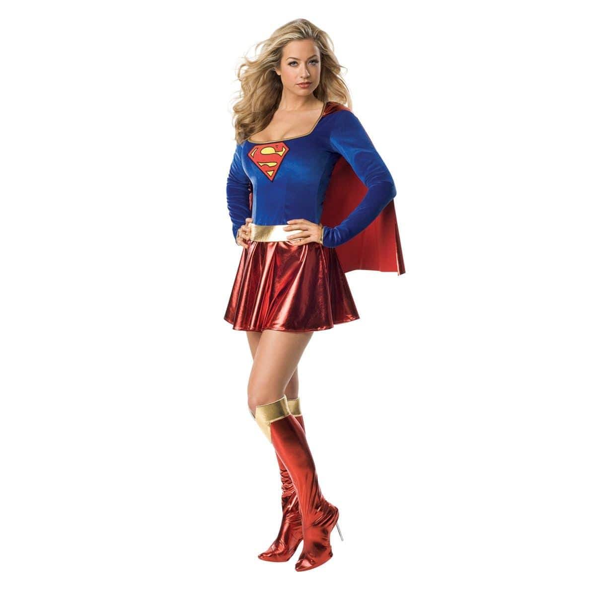 Supergirl Superwoman Tights Bodysuit Jumpsuit Outfits Halloween Cosplay  Clothing
