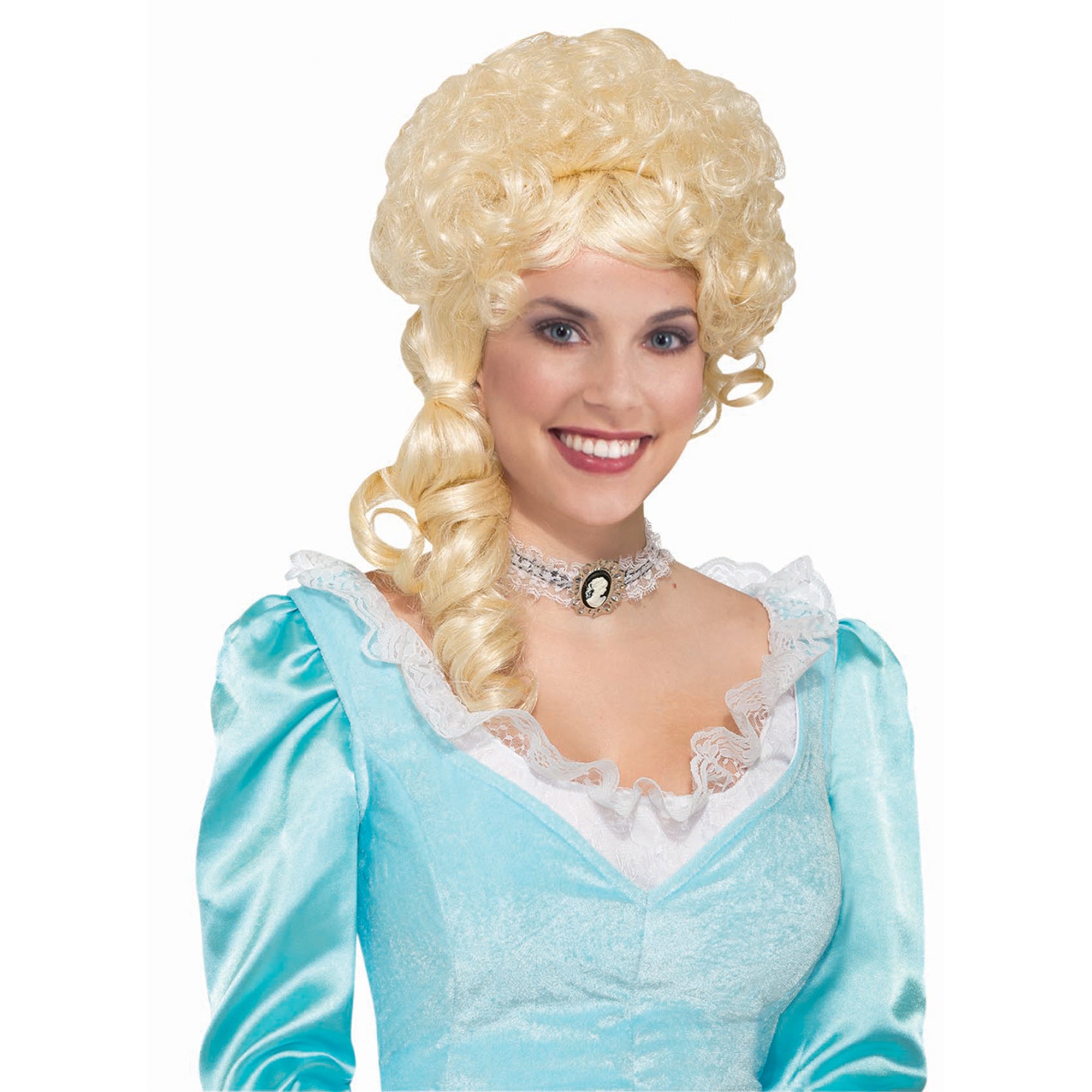 Blond Colonial Wig for Adults Party Expert