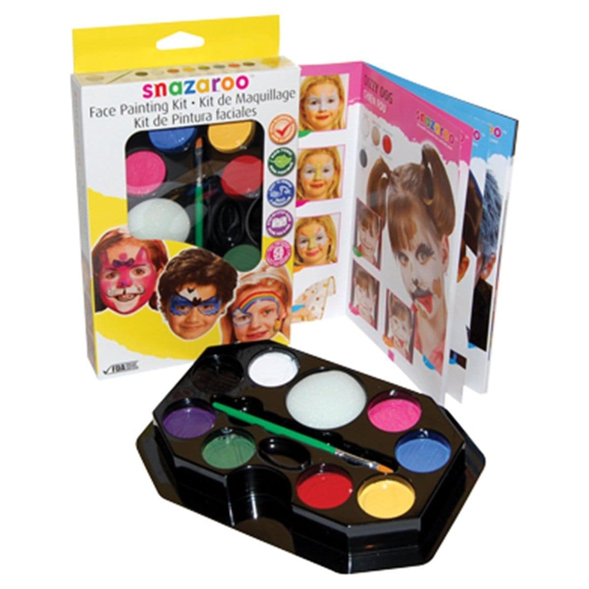 Kit de peinture pour le visage maquillage enfant Qbix - Pas cher