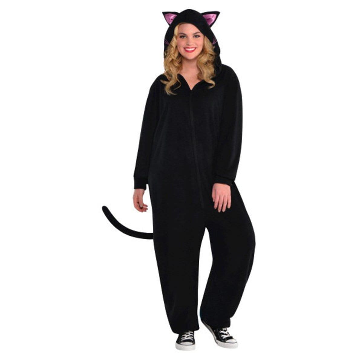 Black Cat Zipster for Adults Party Expert