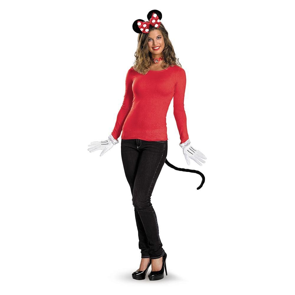 Red Minnie Mouse Accessory Kit for adults Disney