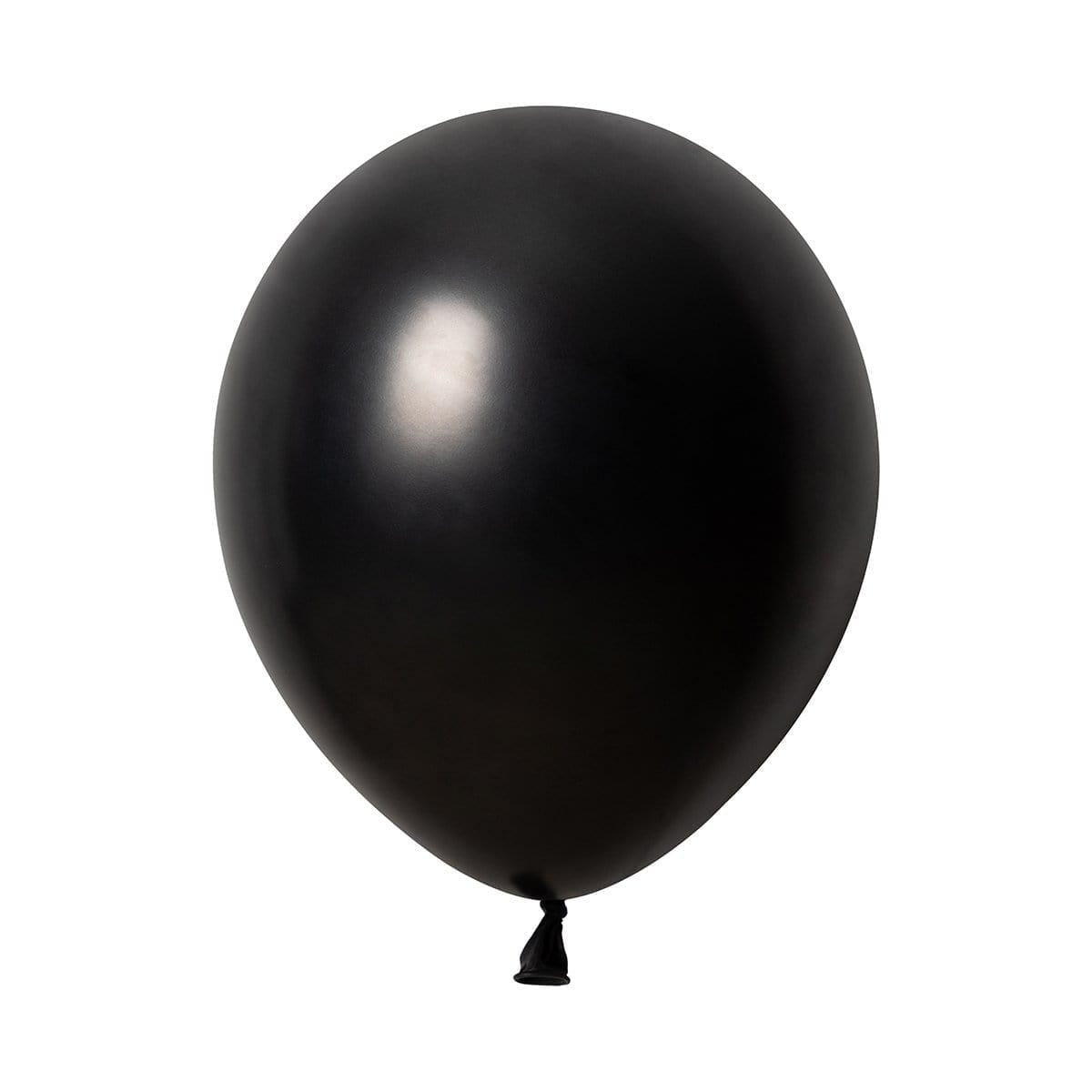 Grossiste Ballon noir latex 40 cm + 2 sachets de confettis roses et bleus, Réservé aux professionnels