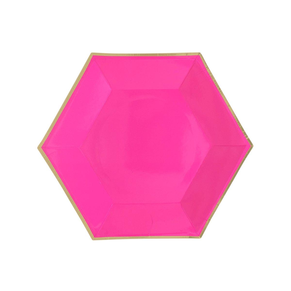 Hot pink paper clearance plates