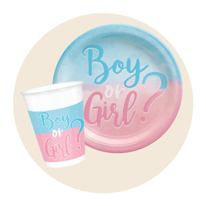 Gender Reveal Tableware