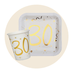 30th Birthday Tableware